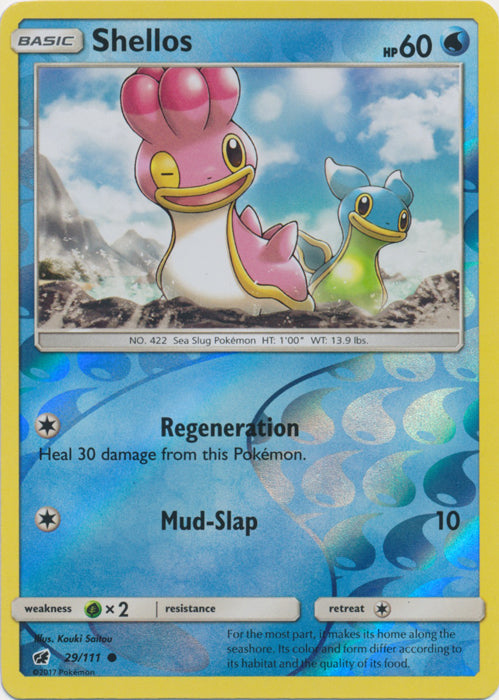 Shellos - 29/111 - Common - Reverse Holofoil
