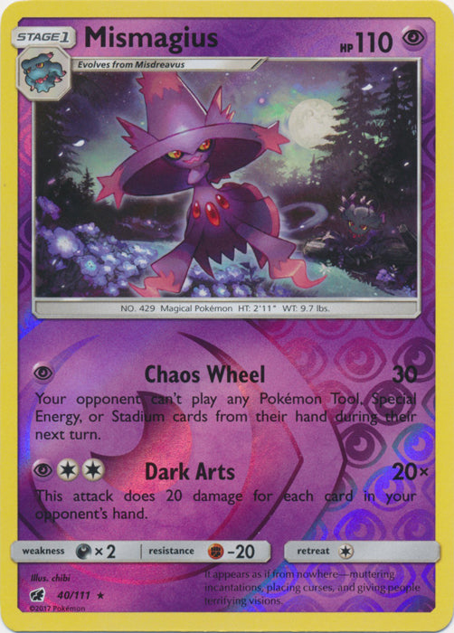 Mismagius - 40/111 - Rare - Reverse Holofoil
