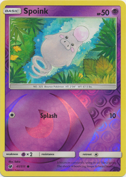 Spoink - 41/111 - Common - Reverse Holofoil