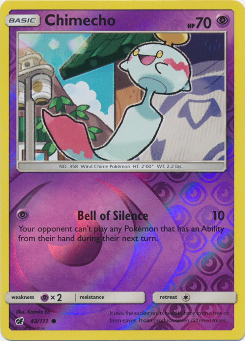 Chimecho - 43/111 - Common - Reverse Holofoil