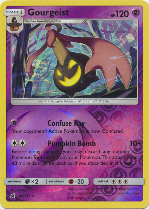 Gourgeist - 45/111 - Rare - Reverse Holofoil