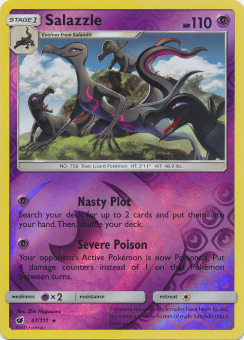 Salazzle - 47/111 - Holo Rare - Reverse Holofoil