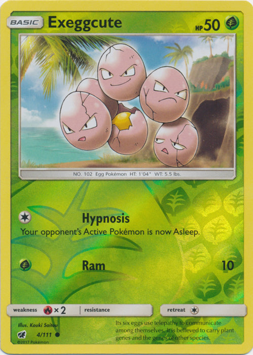 Exeggcute - 4/111 - Common - Reverse Holofoil