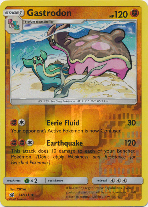 Gastrodon - 54/111 - Uncommon - Reverse Holofoil