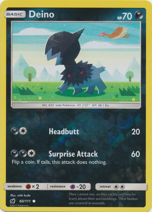 Deino - 60/111 - Common - Reverse Holofoil
