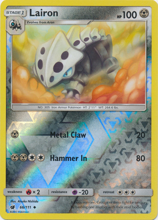 Lairon - 66/111 - Uncommon - Reverse Holofoil