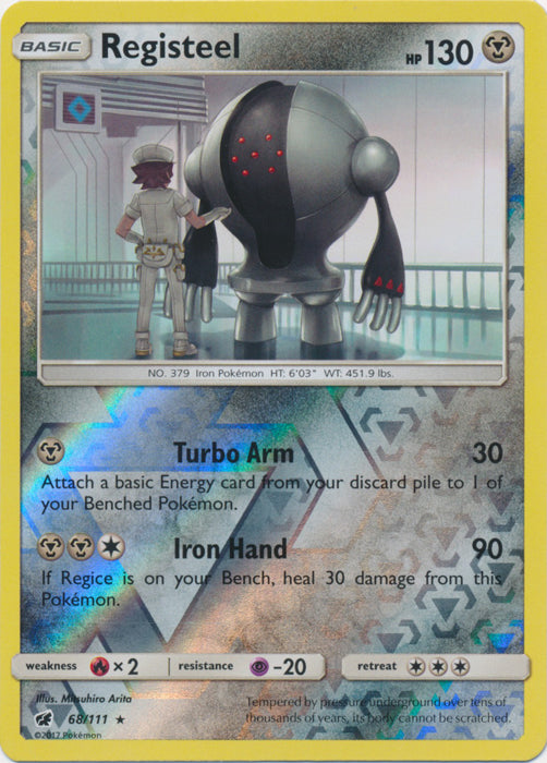 Registeel - 68/111 - Rare - Reverse Holofoil