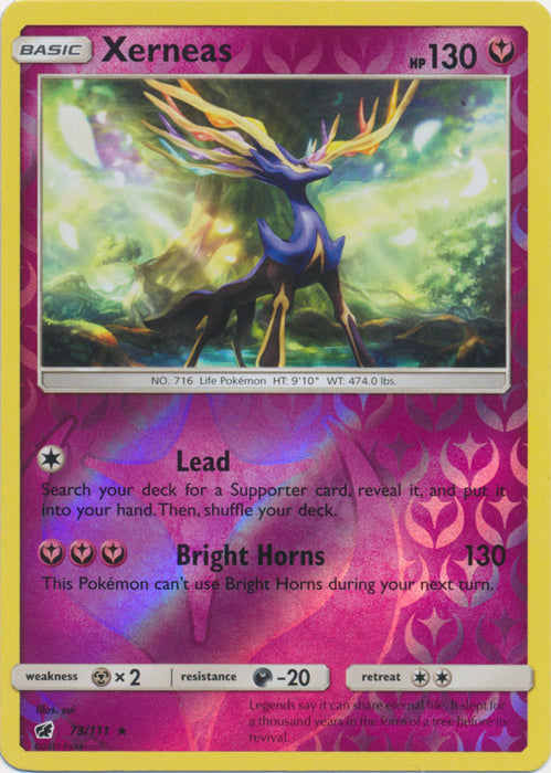 Xerneas - 73/111 - Holo Rare - Reverse Holofoil