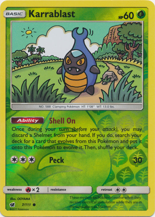 Karrablast - 7/111 - Common - Reverse Holofoil