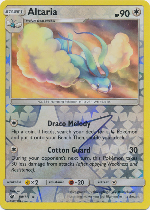 Altaria - 80/111 - Rare - Reverse Holofoil