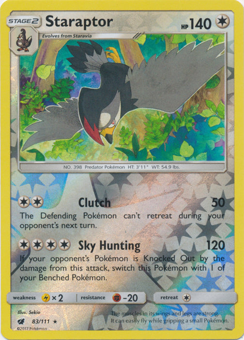Staraptor - 83/111 - Rare - Reverse Holofoil
