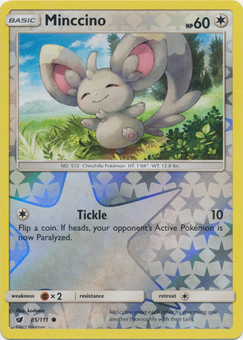 Minccino - 85/111 - Common - Reverse Holofoil