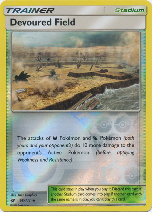 Devoured Field - 93/111 - Uncommon - Reverse Holofoil