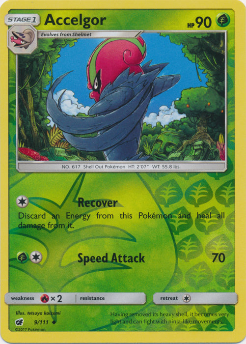 Accelgor - 9/111 - Uncommon - Reverse Holofoil