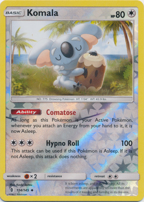 Komala - 114/145 - Uncommon - Reverse Holofoil