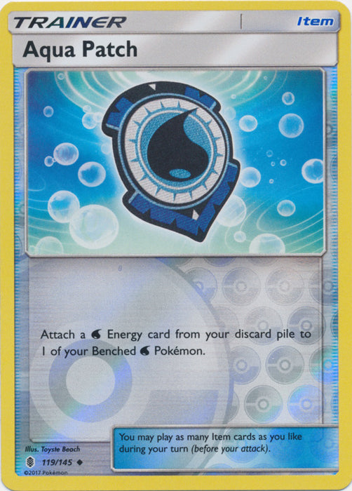 Aqua Patch - 119/145 - Uncommon - Reverse Holofoil