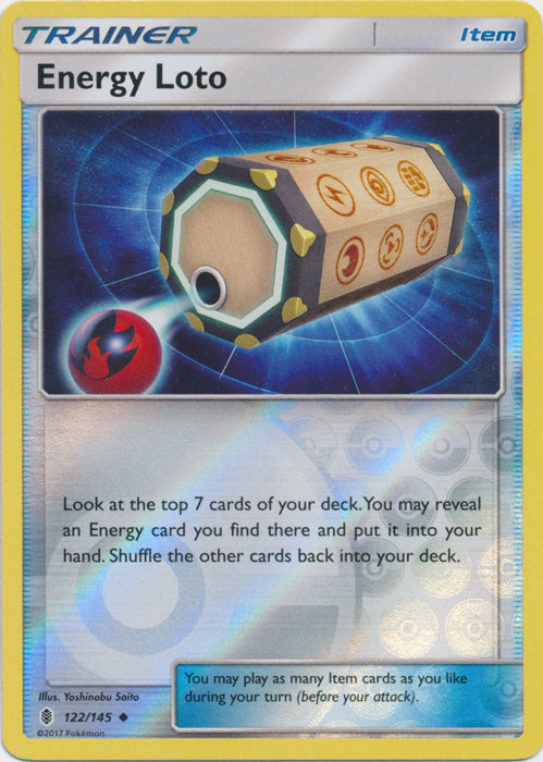 Energy Loto - 122/145 - Uncommon - Reverse Holofoil