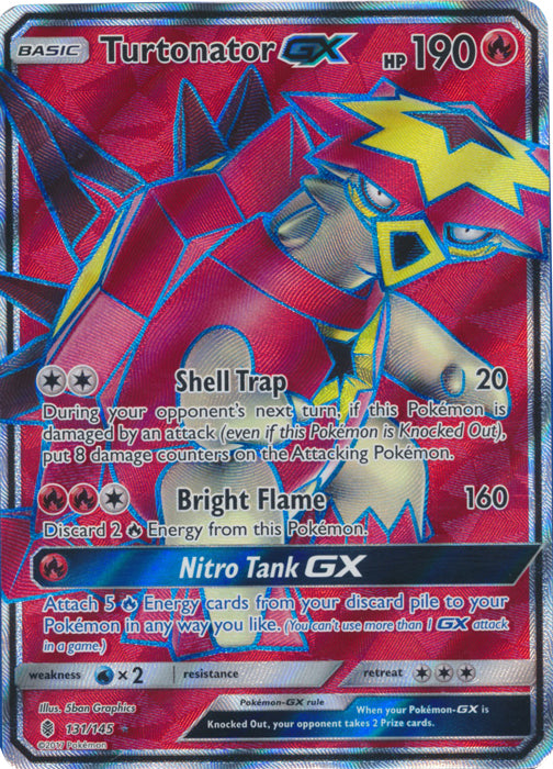 Turtonator GX (Full Art) - 131/145 - Ultra Rare