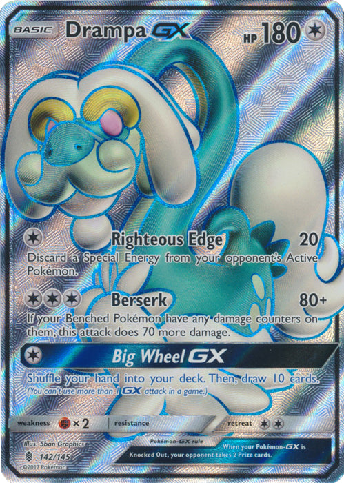 Drampa GX (Full Art) - 142/145 - Ultra Rare