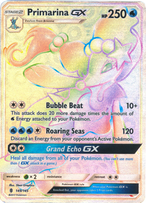 Primarina GX (Secret) - 149/145 - Secret Rare