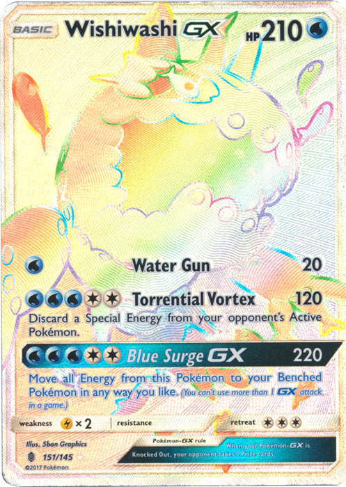 Wishiwashi GX (Secret) - 151/145 - Secret Rare