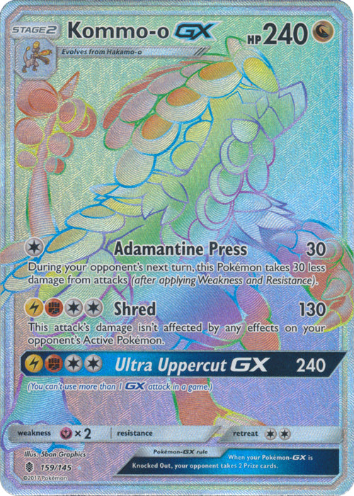 Kommo-o GX (Secret) - 159/145 - Secret Rare