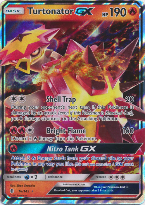 Turtonator GX - 18/145 - Ultra Rare