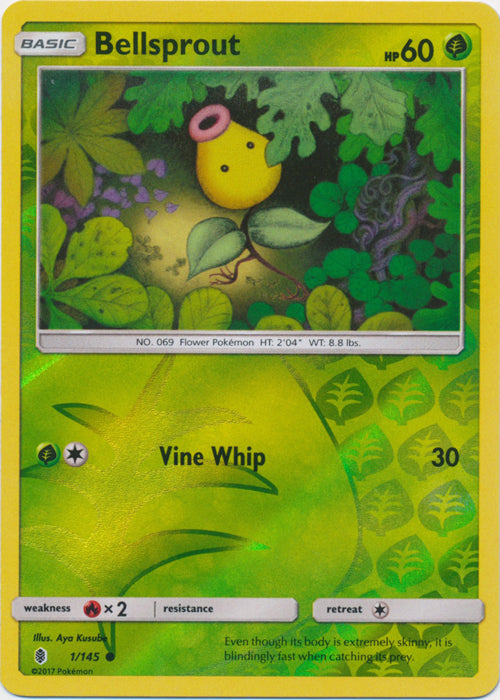 Bellsprout - 1/145 - Common - Reverse Holofoil