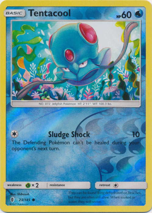 Tentacool - 23/145 - Common - Reverse Holofoil