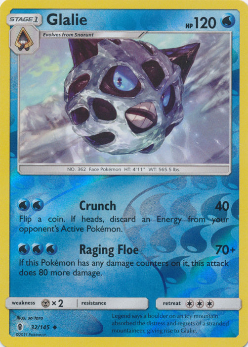 Glalie - 32/145 - Uncommon - Reverse Holofoil