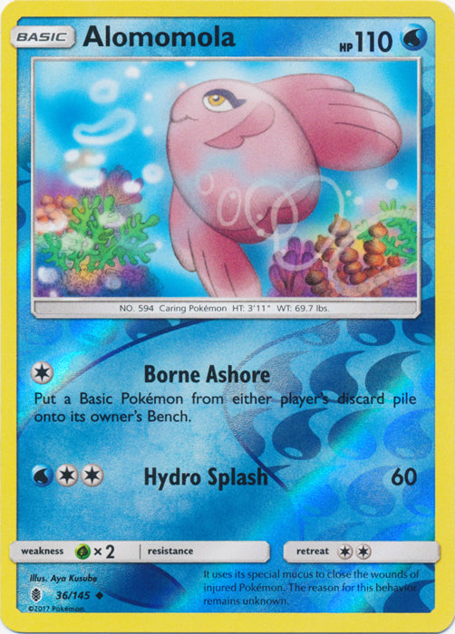 Alomomola - 36/145 - Uncommon - Reverse Holofoil