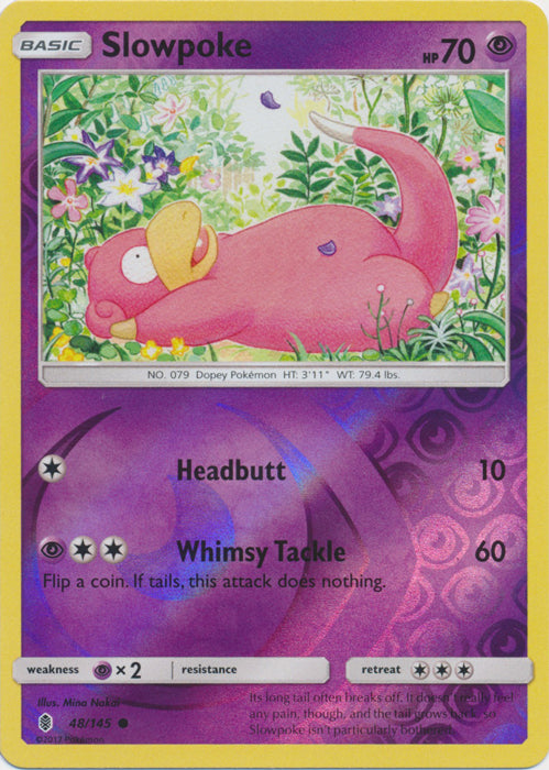 Slowpoke - 48/145 - Common - Reverse Holofoil