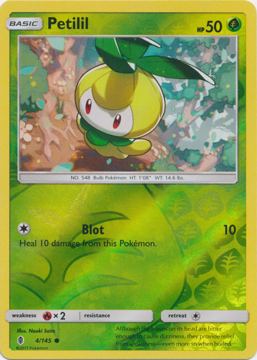 Petilil - 4/145 - Common - Reverse Holofoil