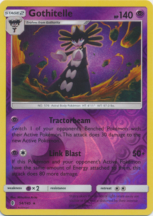 Gothitelle - 54/145 - Rare - Reverse Holofoil