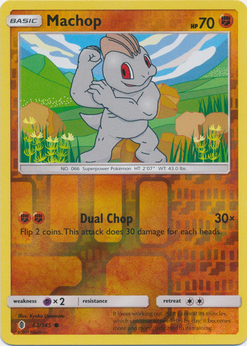 Machop - 62/145 - Common - Reverse Holofoil