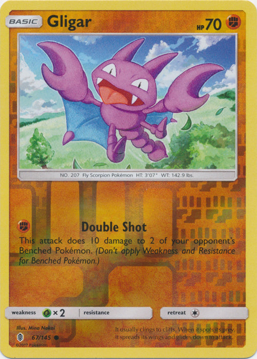 Gligar - 67/145 - Common - Reverse Holofoil
