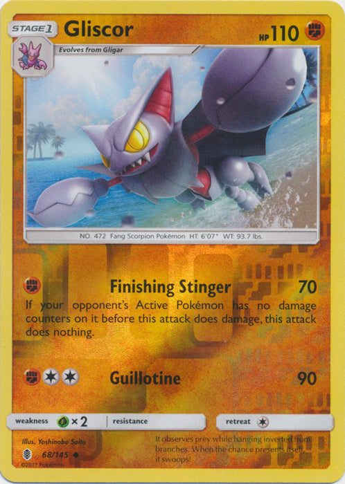 Gliscor - 68/145 - Uncommon - Reverse Holofoil