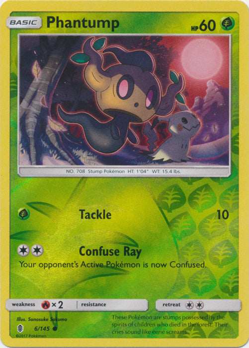 Phantump - 6/145 - Common - Reverse Holofoil