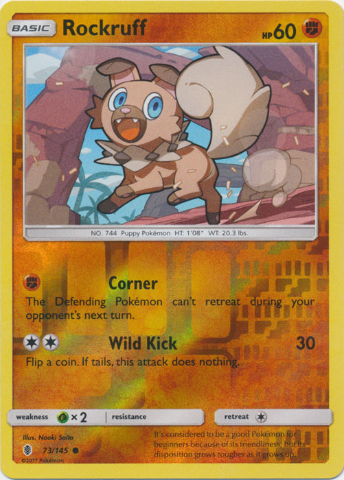 Rockruff - 73/145 - Common - Reverse Holofoil