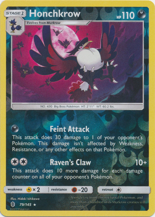 Honchkrow - 79/145 - Rare - Reverse Holofoil