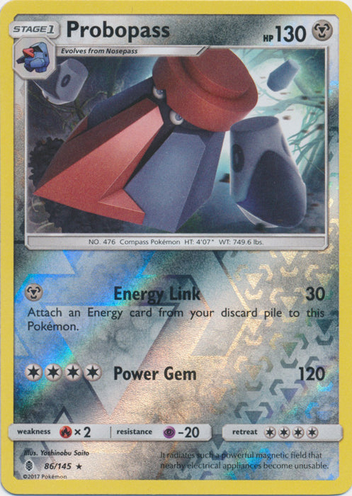 Probopass - 86/145 - Rare - Reverse Holofoil
