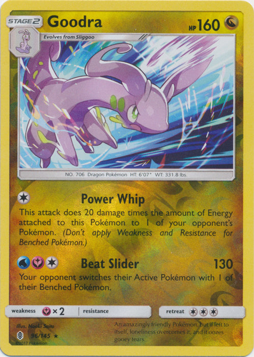 Goodra - 96/145 - Holo Rare - Reverse Holofoil