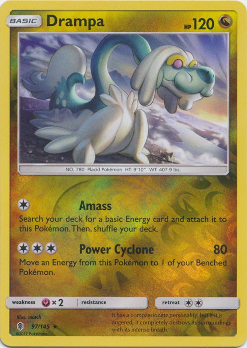 Drampa - 97/145 - Holo Rare - Reverse Holofoil
