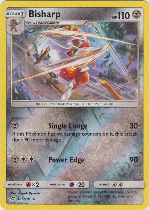Bisharp - 105/181 - Rare - Reverse Holofoil