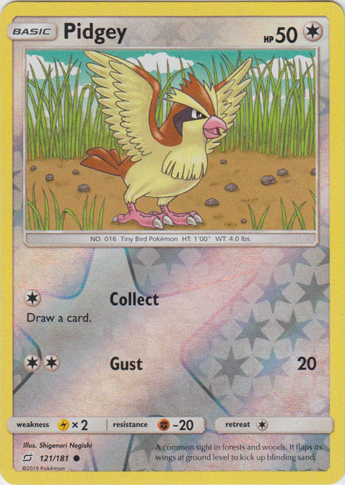 Pidgey - 121/181 - Common - Reverse Holofoil