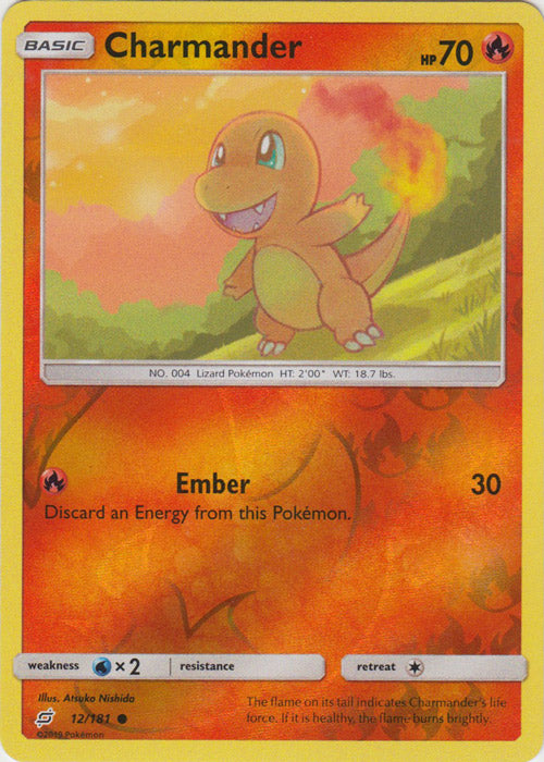 Charmander - 12/181 - Common - Reverse Holofoil