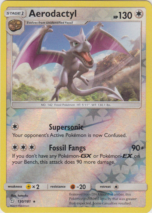 Aerodactyl - 130/181 - Rare - Reverse Holofoil