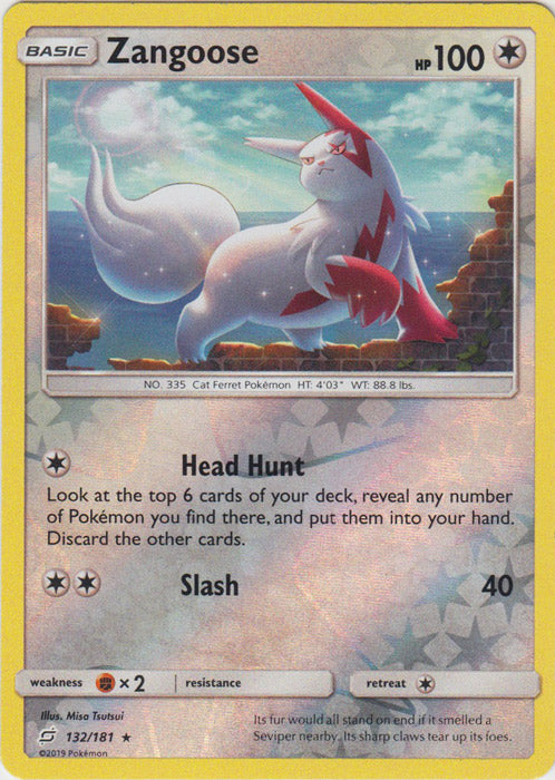 Zangoose - 132/181 - Holo Rare - Reverse Holofoil