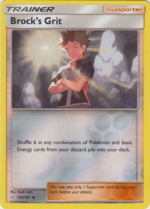 Brock's Grit - 135/181 - Uncommon - Reverse Holofoil