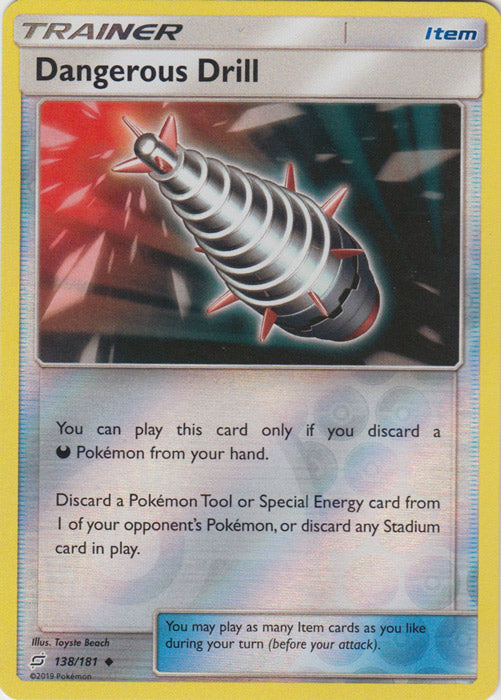 Dangerous Drill - 138/181 - Uncommon - Reverse Holofoil